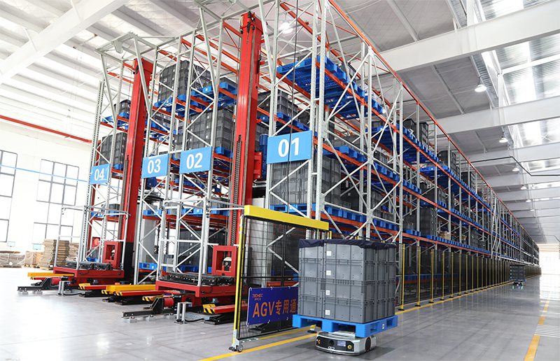 Intelligent warehouse with AGV