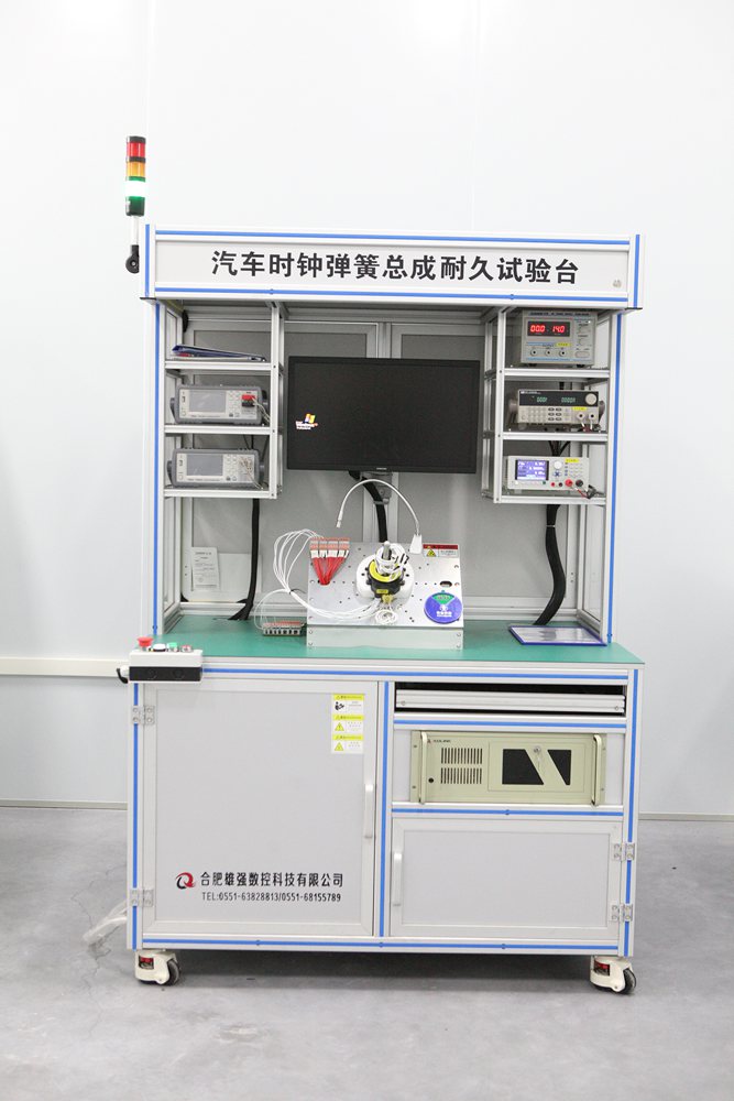 Clock spring assembly durability test bench
